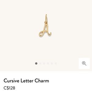 Mejuri Solid 14k Cursive Letter A Pendant